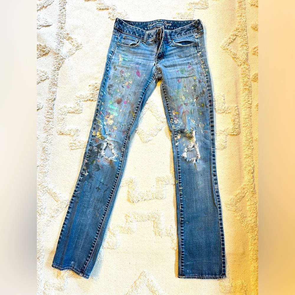 Highly Distressed American Eagle Jeans